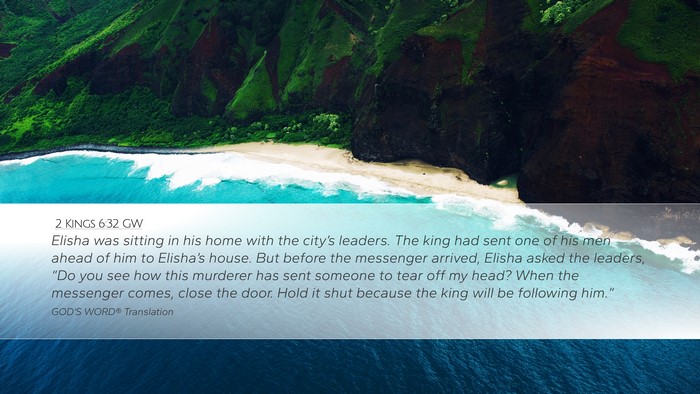 2 Kings 6:32 GW Bible Verse Image