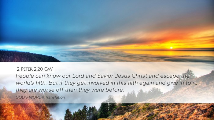 2 Peter 2:20 GW Bible Verse Image