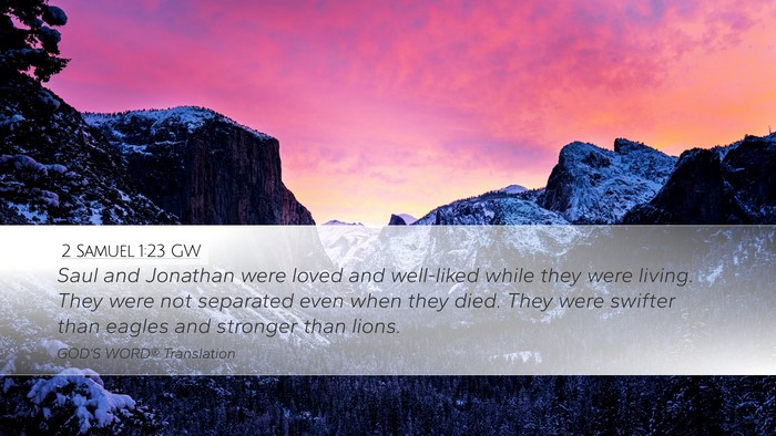 2 Samuel 1:23 GW Bible Verse Image