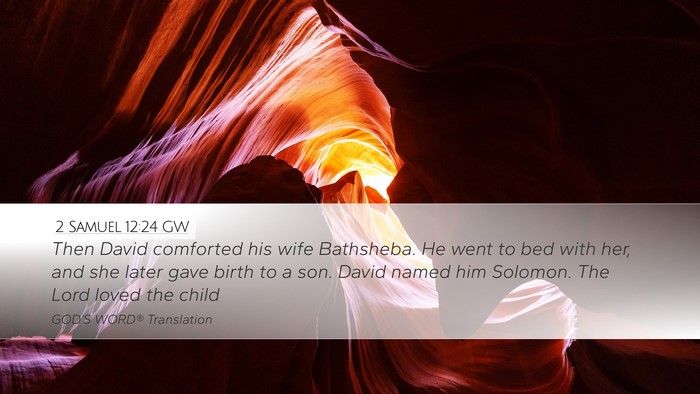 2 Samuel 12:24 GW Bible Verse Image