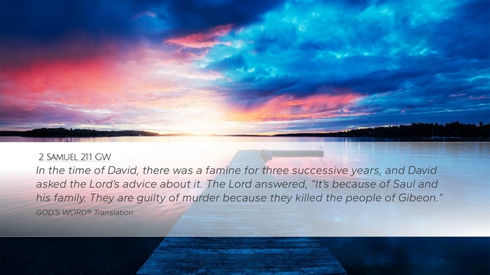 2 Samuel 21:1 GW Bible Verse Image