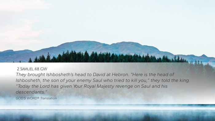 2 Samuel 4:8 GW Bible Verse Image