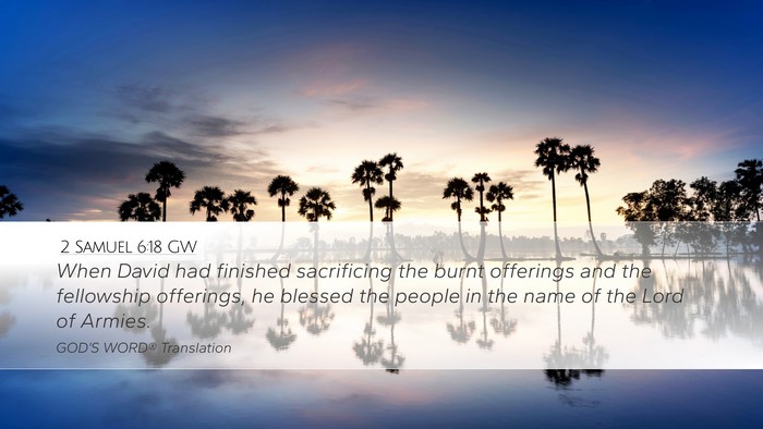 2 Samuel 6:18 GW Bible Verse Image