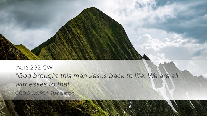Acts 2:32 GW Bible Verse Image
