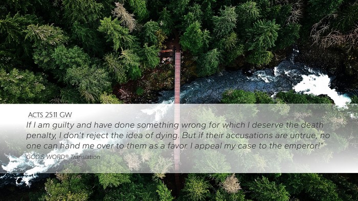 Acts 25:11 GW Bible Verse Image