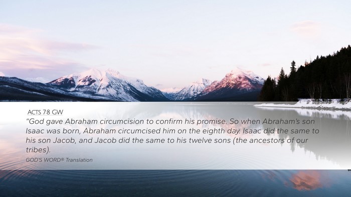 Acts 7:8 GW Bible Verse Image