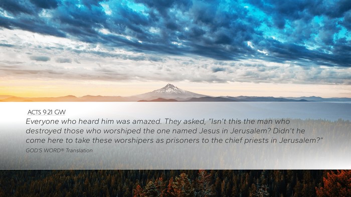 Acts 9:21 GW Bible Verse Image