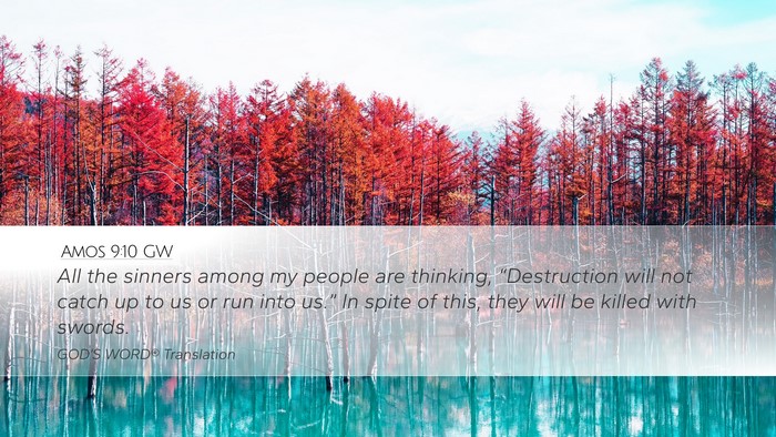 Amos 9:10 GW Bible Verse Image