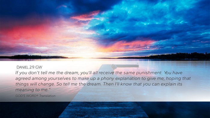 Daniel 2:9 GW Bible Verse Image