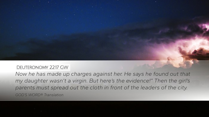 Deuteronomy 22:17 GW Bible Verse Image