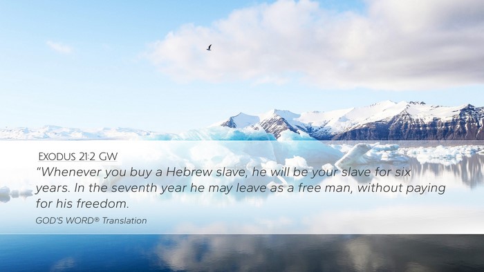 Exodus 21:2 GW Bible Verse Image