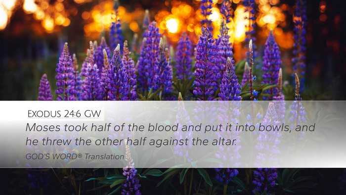 Exodus 24:6 GW Bible Verse Image