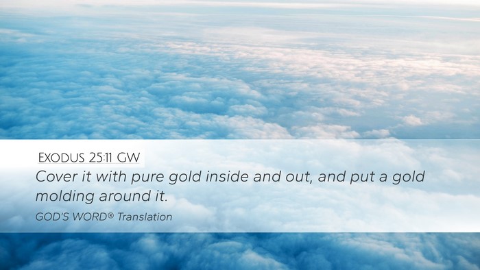 Exodus 25:11 GW Bible Verse Image