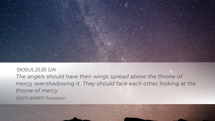 Exodus 25:20 GW Bible Verse Image