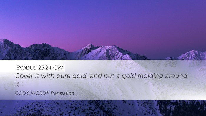 Exodus 25:24 GW Bible Verse Image