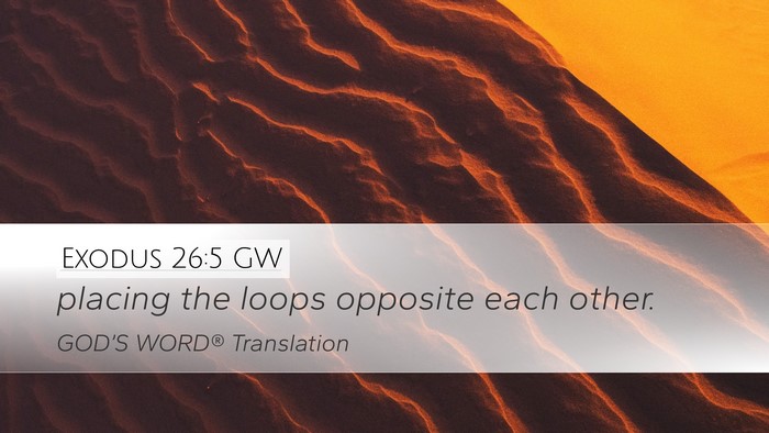 Exodus 26:5 GW Bible Verse Image