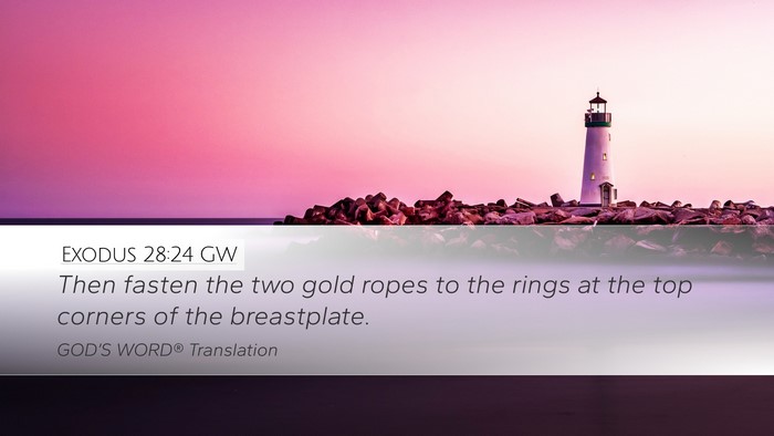 Exodus 28:24 GW Bible Verse Image