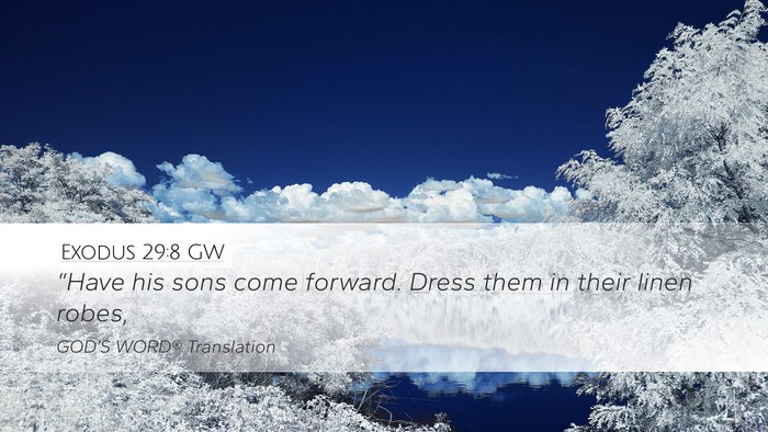 Exodus 29:8 GW Bible Verse Image