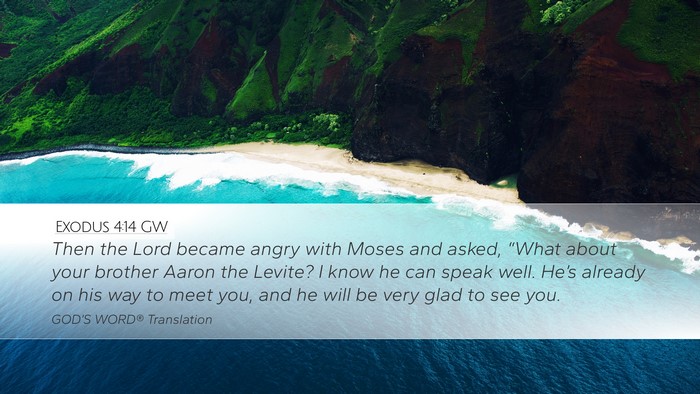 Exodus 4:14 GW Bible Verse Image