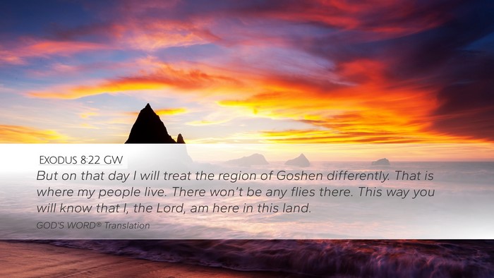 Exodus 8:22 GW Bible Verse Image