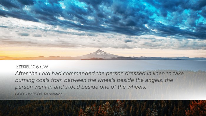 Ezekiel 10:6 GW Bible Verse Image