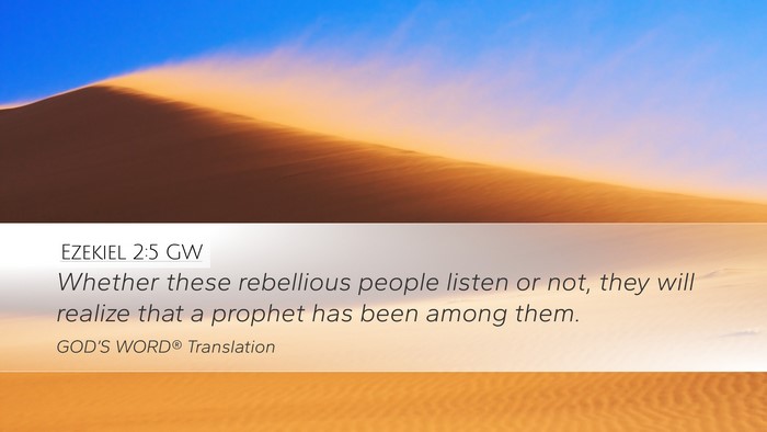Ezekiel 2:5 GW Bible Verse Image