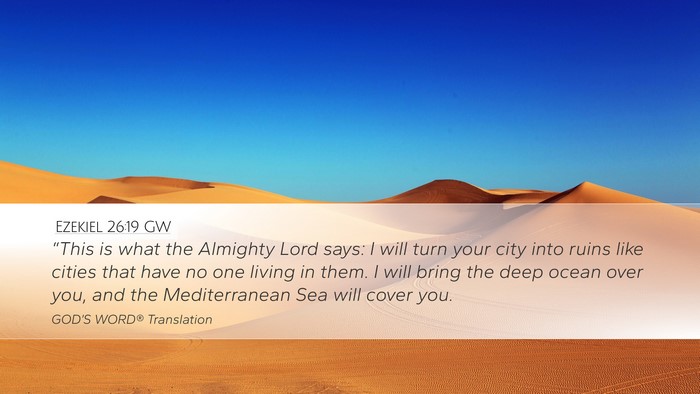 Ezekiel 26:19 GW Bible Verse Image