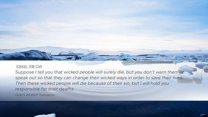 Ezekiel 3:18 GW Bible Verse Image