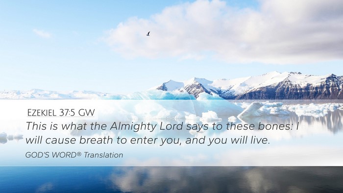 Ezekiel 37:5 GW Bible Verse Image