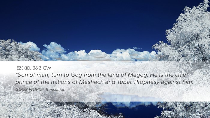 Ezekiel 38:2 GW Bible Verse Image