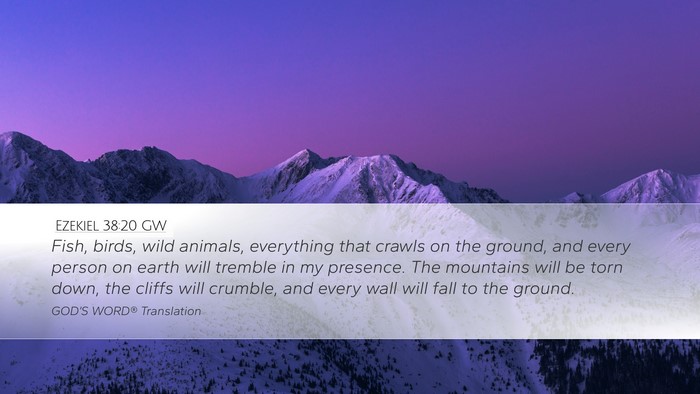 Ezekiel 38:20 GW Bible Verse Image