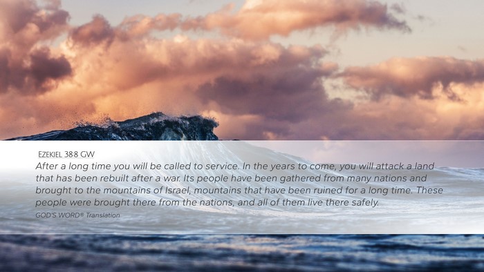 Ezekiel 38:8 GW Bible Verse Image