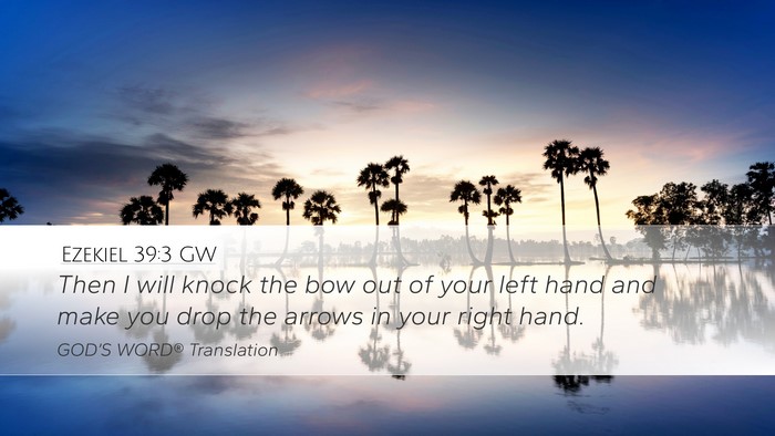 Ezekiel 39:3 GW Bible Verse Image