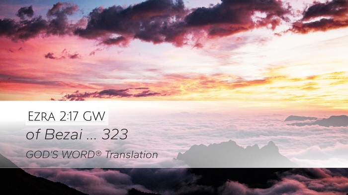 Ezra 2:17 GW Bible Verse Image