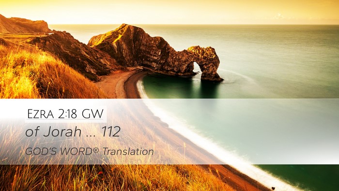 Ezra 2:18 GW Bible Verse Image