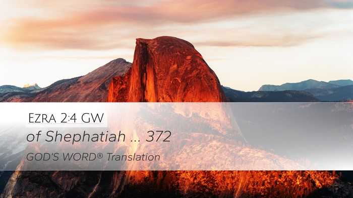 Ezra 2:4 GW Bible Verse Image