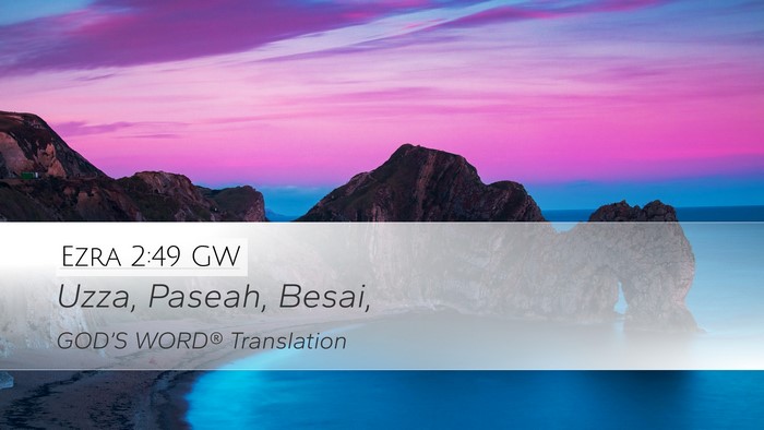 Ezra 2:49 GW Bible Verse Image