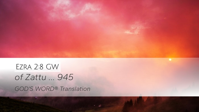 Ezra 2:8 GW Bible Verse Image