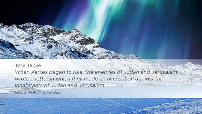 Ezra 4:6 GW Bible Verse Image