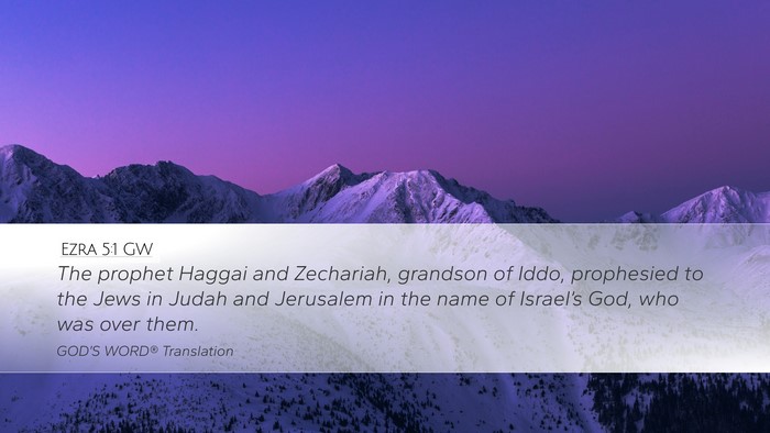 Ezra 5:1 GW Bible Verse Image