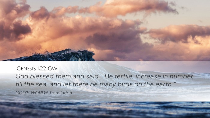 Genesis 1:22 GW Bible Verse Image