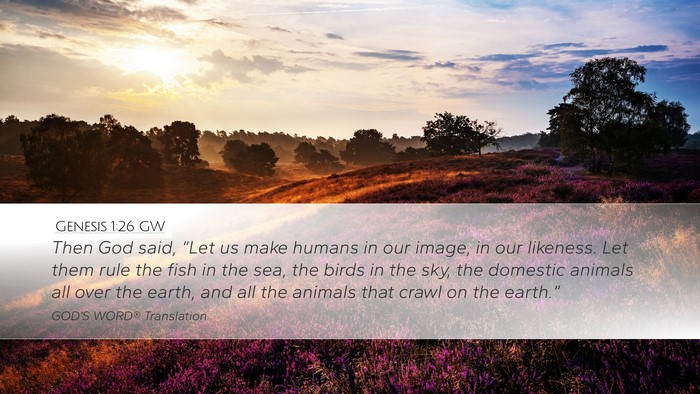 Genesis 1:26 GW Bible Verse Image