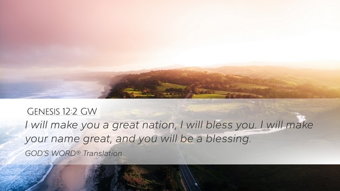 Genesis 12:2 GW Bible Verse Image