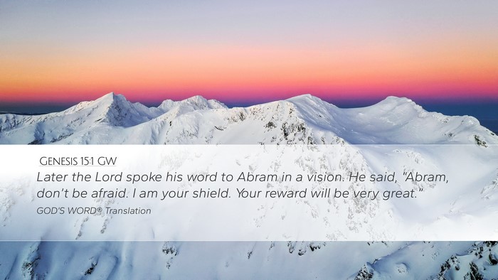 Genesis 15:1 GW Bible Verse Image