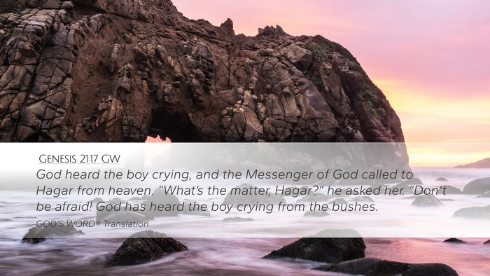 Genesis 21:17 GW Bible Verse Image
