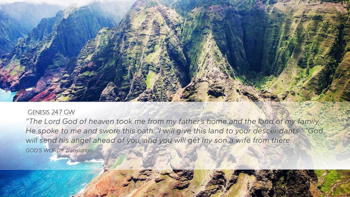 Genesis 24:7 GW Bible Verse Image