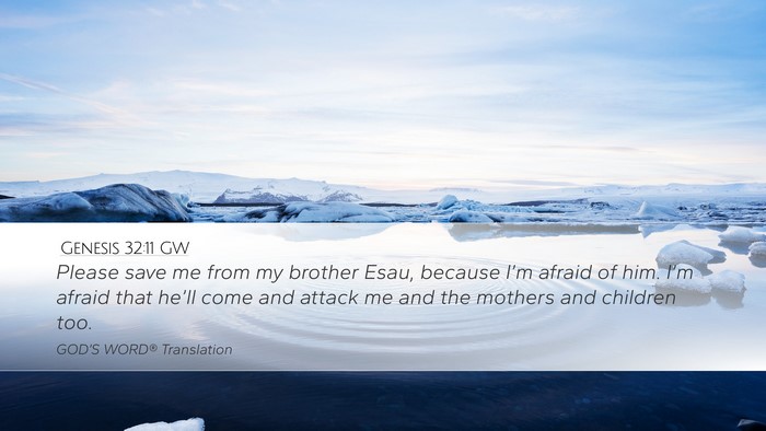 Genesis 32:11 GW Bible Verse Image