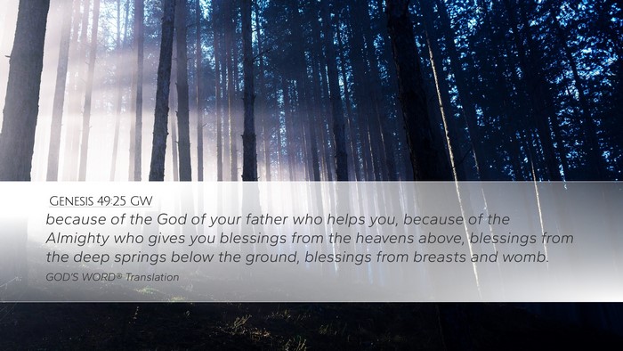 Genesis 49:25 GW Bible Verse Image