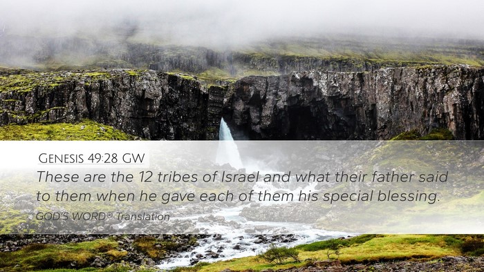 Genesis 49:28 GW Bible Verse Image