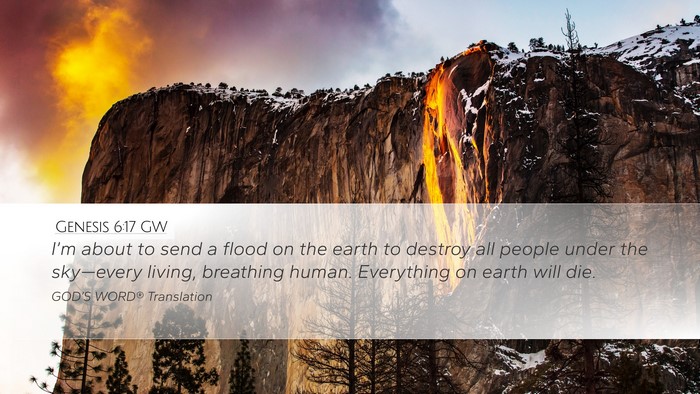 Genesis 6:17 GW Bible Verse Image